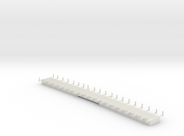 Keddie Wye Bridge Section 6 Z scale in White Natural Versatile Plastic