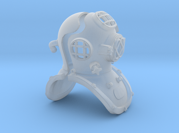 12th scale diving helmet in Tan Fine Detail Plastic