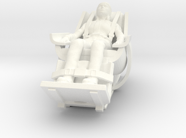 Lost in Space - Penny Crash Seat - Moebius in White Processed Versatile Plastic
