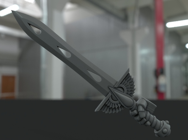 10-20x Sanguine Angels Alternate Veteran Swords in Tan Fine Detail Plastic: Extra Small