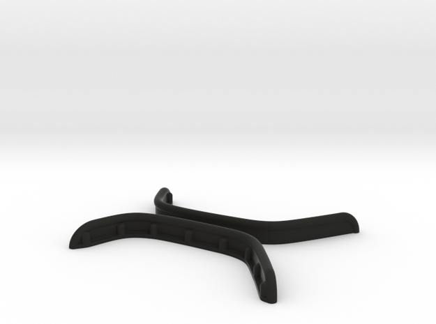 RC4WD Cross Country - Rear tube flares (WIDE) in Black Natural Versatile Plastic