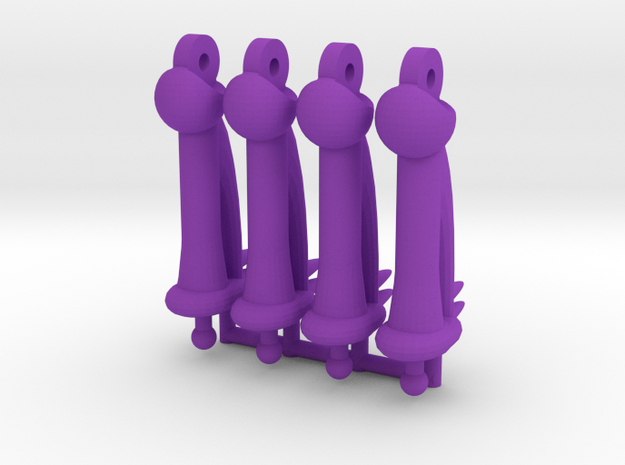 Antron Legs in Purple Processed Versatile Plastic