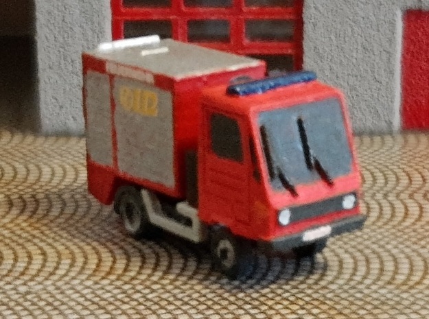 Multicar-Feuerwehr (Z 1:220) in Clear Ultra Fine Detail Plastic
