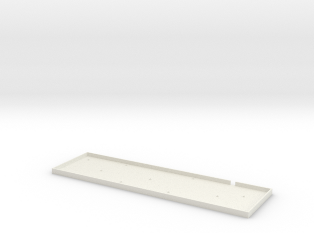 Clueboard 2x1800 2018 3D Printed Case in White Natural Versatile Plastic