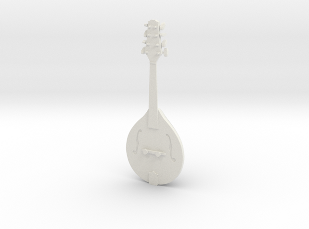 Mandolin in White Natural Versatile Plastic