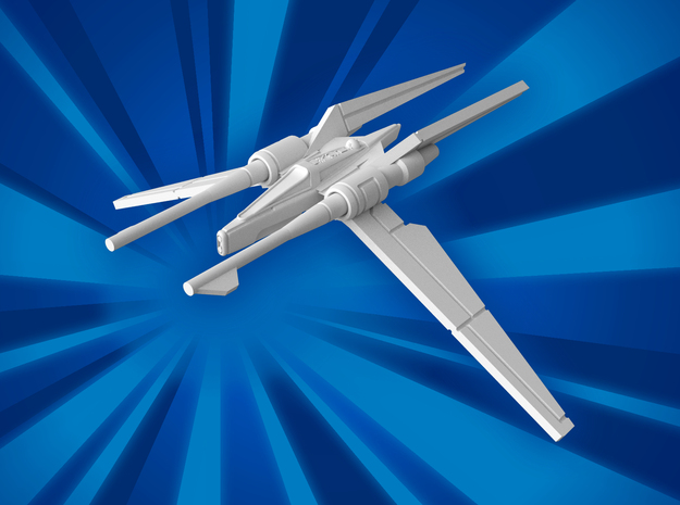 (MMch) Jedi Vector Fighter in White Natural Versatile Plastic