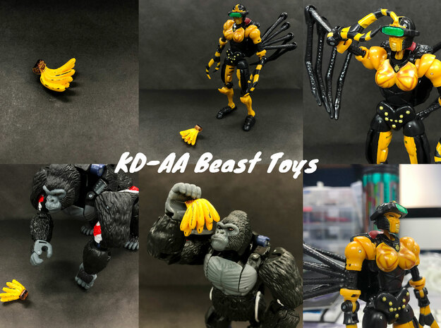Kingdom: Beast Toys in Yellow Processed Versatile Plastic
