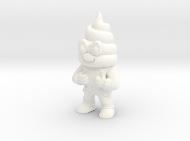 TOYCAVE POOPs Figure in White Processed Versatile Plastic