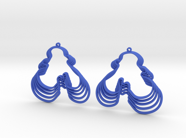 Water's Edge Earrings in Blue Processed Versatile Plastic