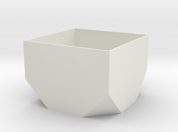 lawal 65 mm truncated cube basics section 1  in White Natural Versatile Plastic