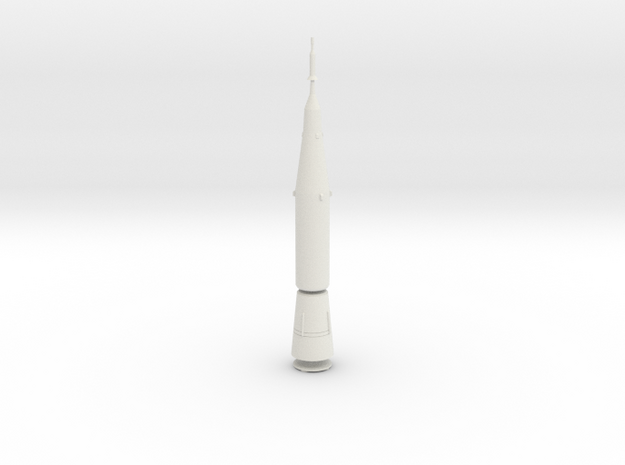 1/200 N-1 SOVIET MOON ROCKET (3RD & 4TH STAGES) in White Natural Versatile Plastic