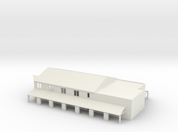 Los Angeles Union Station Part 3 N scale in White Natural Versatile Plastic