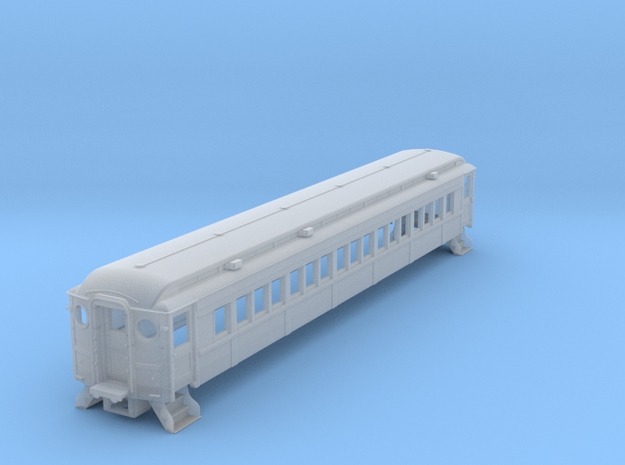 N-scale (1/160) PRR P54 Passenger Car without Grab in Smooth Fine Detail Plastic