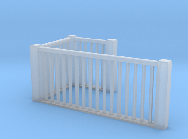 1:48 scale upper railings in Smooth Fine Detail Plastic