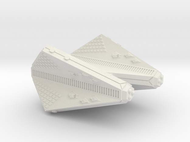 3788 Scale Tholian Heavy Fighter Carrier (CVH) SRZ in White Natural Versatile Plastic