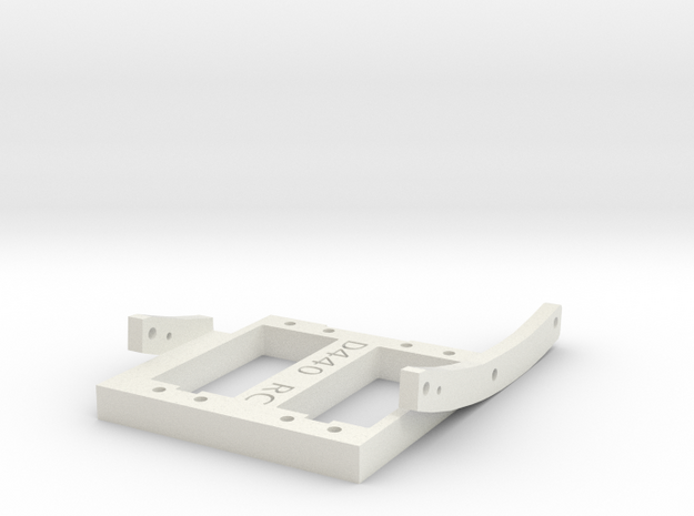 Trail King Pro Double Front Servo Mount in White Natural Versatile Plastic