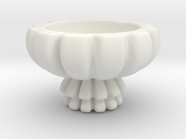 Great Geometric Houseplant 3D Printing Pot  in White Natural Versatile Plastic