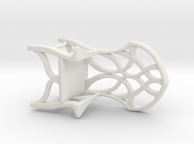 Elven Chair for 1:24 scale settings in White Natural Versatile Plastic