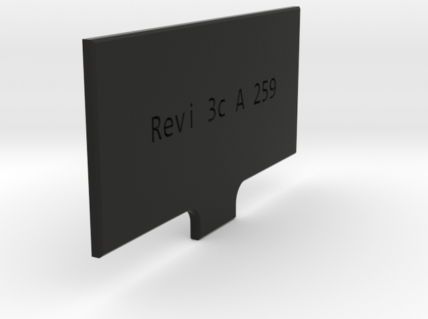 Revi 3C light flap in Black Natural Versatile Plastic