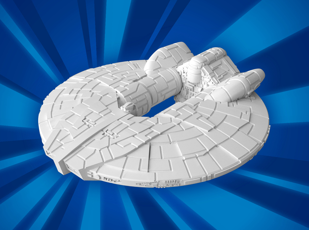 (MMch) Inexpugnable Tactical Command Ship in White Natural Versatile Plastic