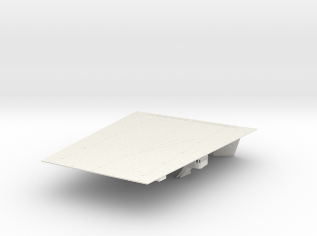 1/200 IJN Shinano Bow Flight Deck in White Natural Versatile Plastic