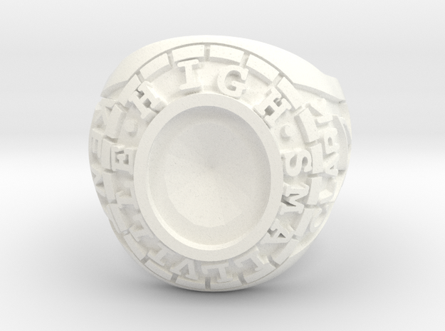Smallville - Clark Ring - Size 12 - Seated in White Processed Versatile Plastic