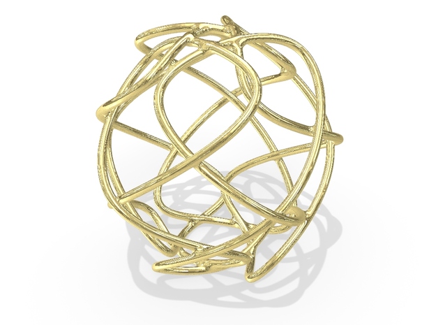 Christmas Ornament 2015 #008 in 18K Yellow Gold