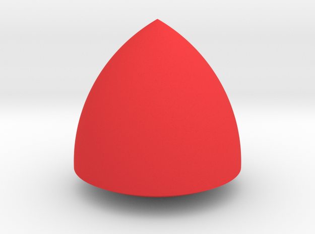 Jumbo Reuleaux Triangle in Red Processed Versatile Plastic