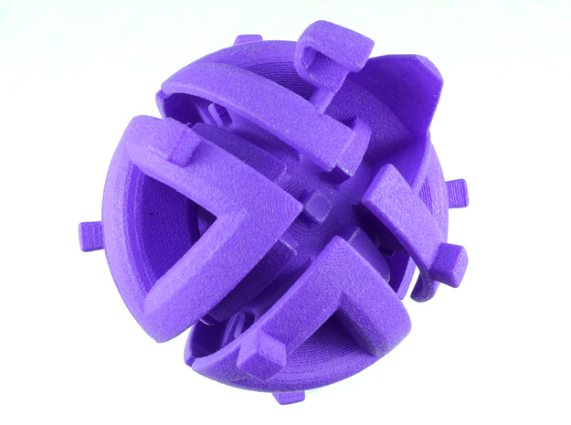 Octahedral holonomy maze 1 in Purple Processed Versatile Plastic