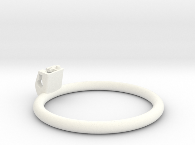Cherry Keeper Ring G2 - 80mm Flat in White Processed Versatile Plastic