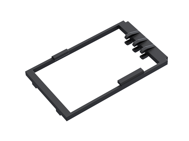Revanted chassis Verso Holder in Black Natural Versatile Plastic