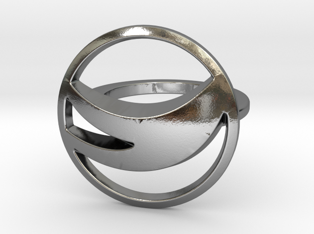 Globemed Ring, Original  in Polished Silver