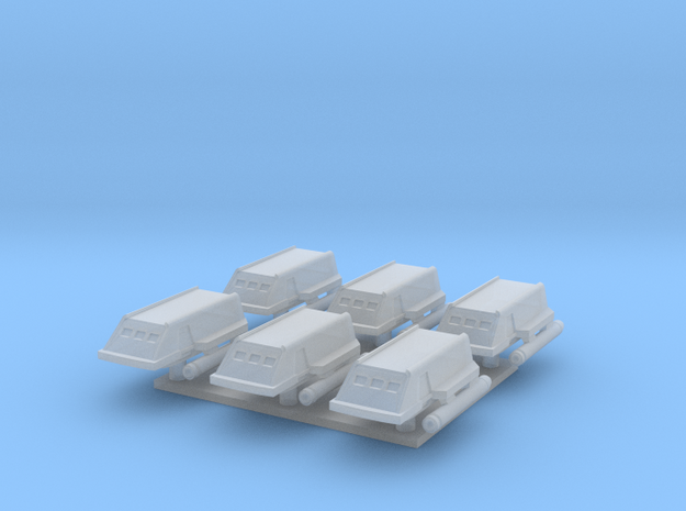 1/1000 TOS Shuttlecraft - Six Pack in Tan Fine Detail Plastic