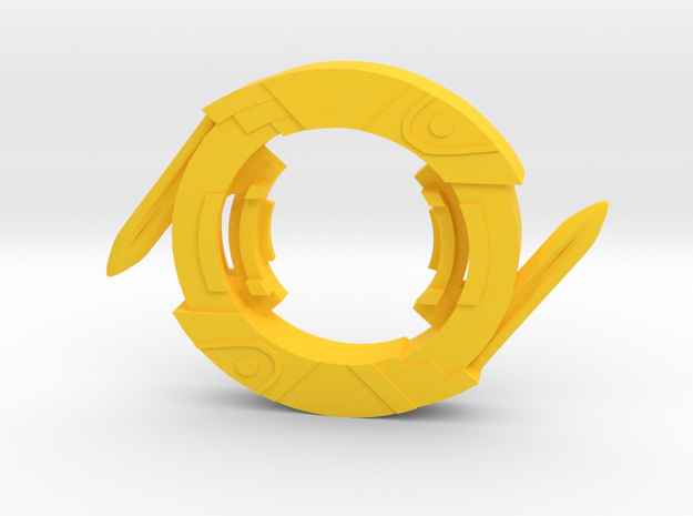 Beyblade Tordor-2 | Anime Attack Ring in Yellow Processed Versatile Plastic