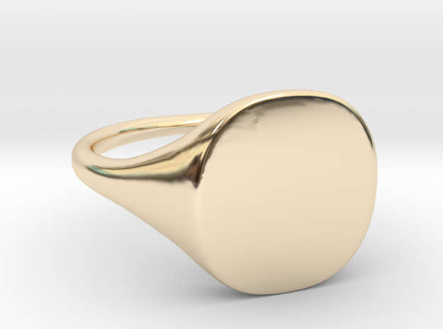 Squared Signet (Pinky) Ring 14k in 14K Yellow Gold: 2.5 / 42.75