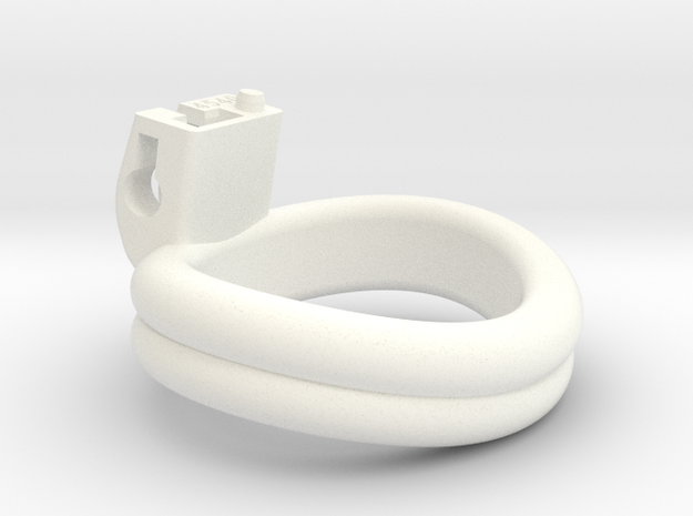 Cherry Keeper Ring G2 - 45x40mm Double (~42.5mm) in White Processed Versatile Plastic
