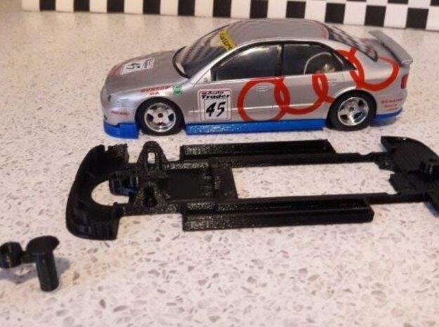 Chassis for classic Scalextric Audi A4 BTCC in White Natural Versatile Plastic