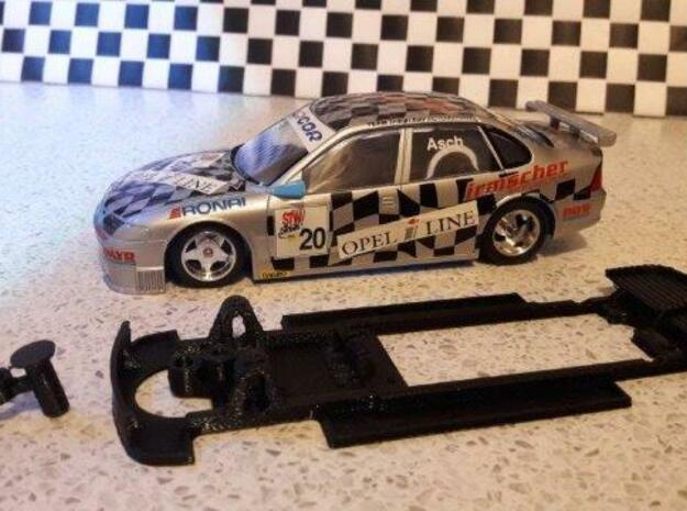 Chassis for classic Scalextric Vauxhall Vectra in White Natural Versatile Plastic