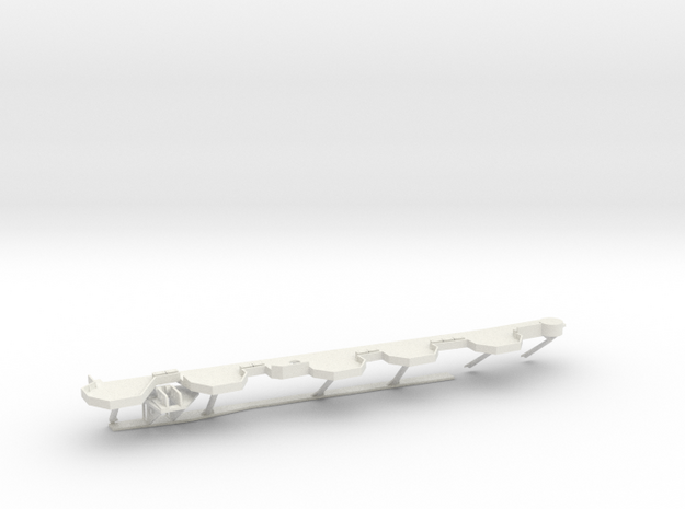 1/200 IJN Shinano Starboard Aft Tubs 1 in White Natural Versatile Plastic