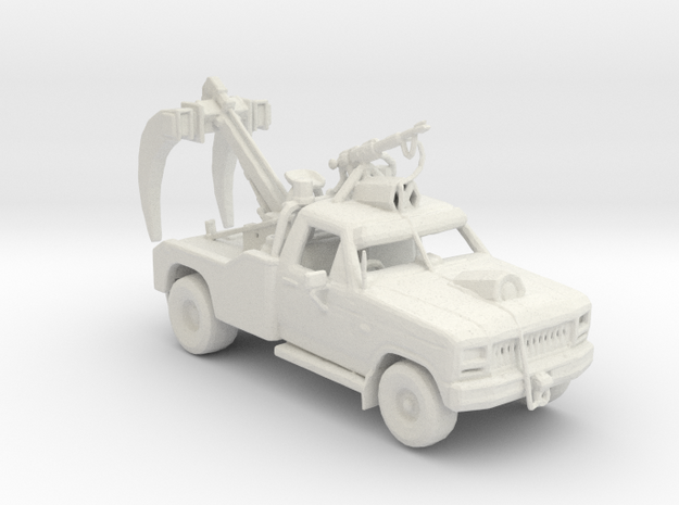 FR. 1980 Ford F-350 Claw car. 1:160 scale. in White Natural Versatile Plastic