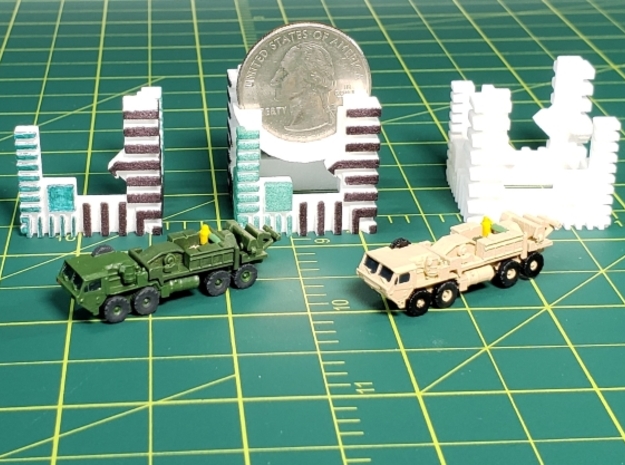 GHQ HEMMT Wrecker bed 1 to 285 scale v2 crane in Smooth Fine Detail Plastic