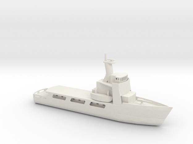 1/350 Scale USCGC Vigorous WMEC-627 in White Natural Versatile Plastic