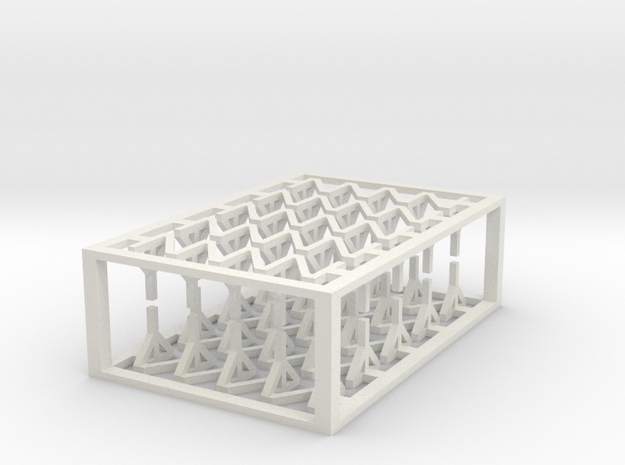 Wire Obstacle frames 1 to 285 in White Natural Versatile Plastic