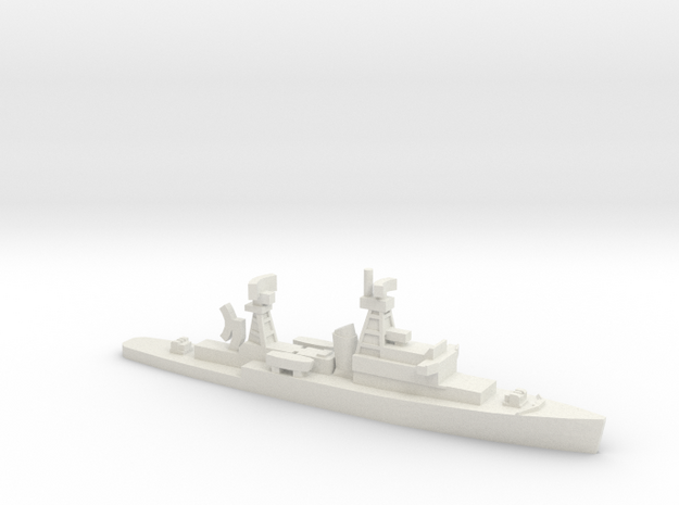 FGS Scheer (Radar training ship), 1/1800 in White Natural Versatile Plastic