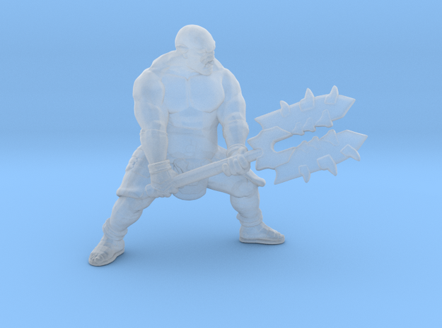 Uruk Warrior Great Axe miniature model fantasy rpg in Smooth Fine Detail Plastic