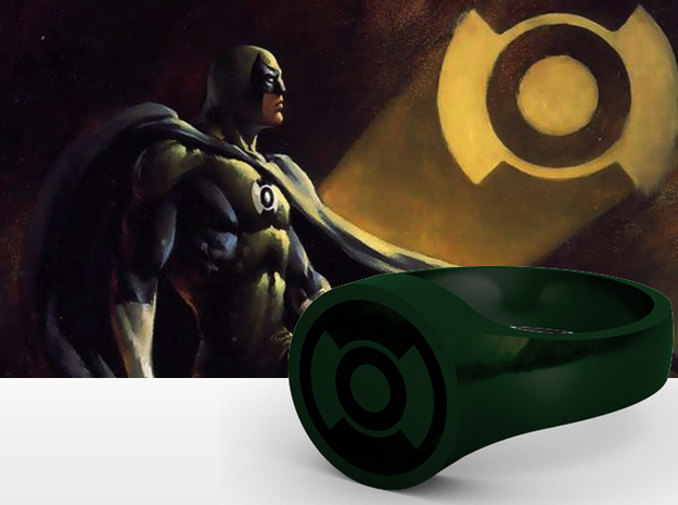 Batman In Darkest Knight Symbol Ring (Small) in Rhodium Plated Brass: 10 / 61.5