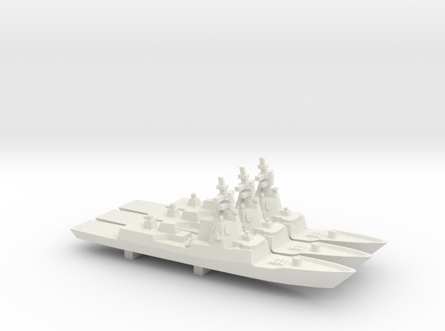 Hobart-class destroyer x 3, 1/2400 in White Natural Versatile Plastic