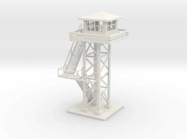 Industrial / Military Watchtower 1:160 1:220 in White Natural Versatile Plastic: 1:220 - Z