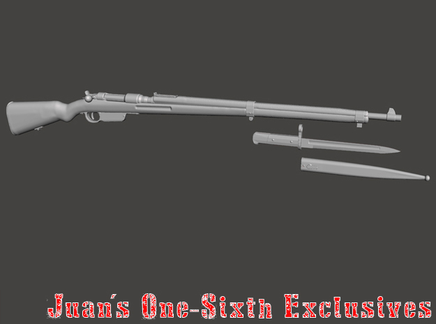 Bulgarian Army Mannlicher M95 Rifle  in Tan Fine Detail Plastic