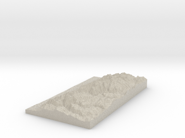 Model of Beirdneau Peak in Natural Sandstone